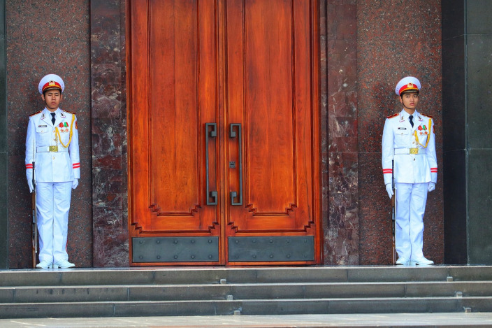Hanoi ceremonial guards