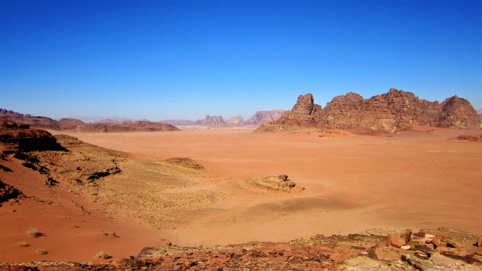 Wadi Rum red dunes